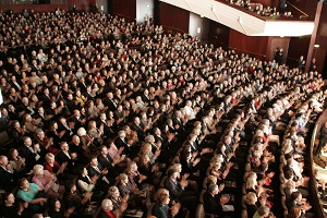Crowd at theatre